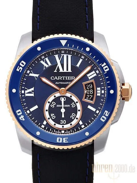 Cartier Calibre de Cartier Diver Edelstahl 18k Rotgold W2CA0008