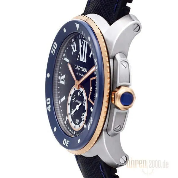Cartier Calibre de Cartier Diver Edelstahl 18k Rotgold W2CA0008