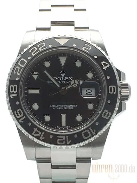 Rolex GMT-Master II Edelstahl 116710LN gebraucht aus 2014 LC100