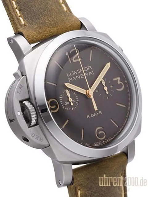 Panerai Luminor 1950 Chrono Monopulsante Left-Handed 8 Days Titan PAM00579