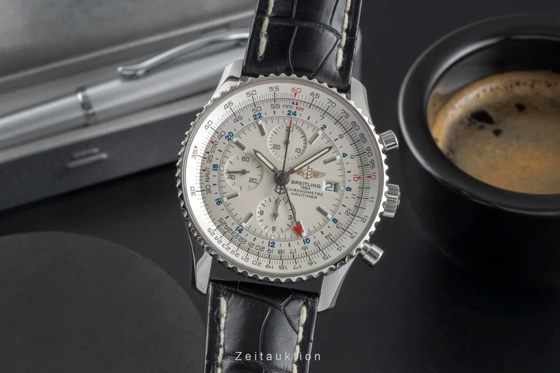 Breitling Navitimer World chronograph steel automatic men's watch A24322 [2505671]