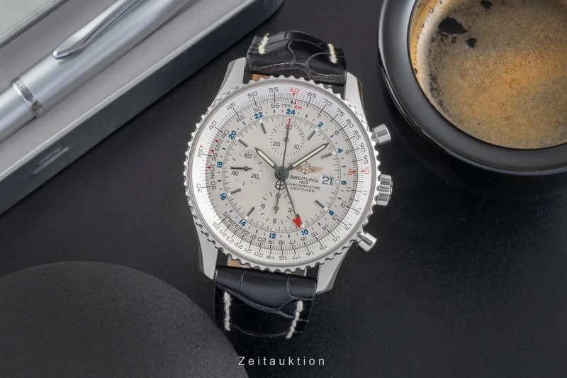 Breitling Navitimer World chronograph steel automatic men's watch A24322 [2505671]