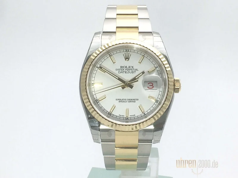 Rolex Datejust 36 116233 Weiß Index