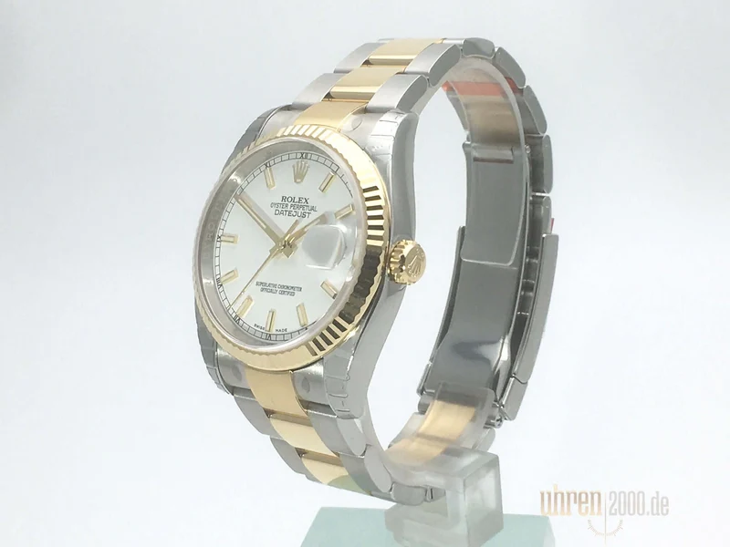 Rolex Datejust 36 116233 Weiß Index