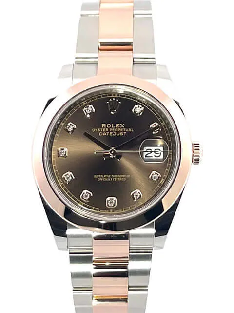 Rolex Datejust 41 126301 Edelstahl Everose-Gold Choco DIA