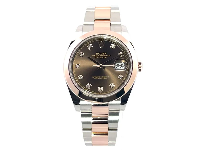 Rolex Datejust 41 126301 Edelstahl Everose-Gold Choco DIA