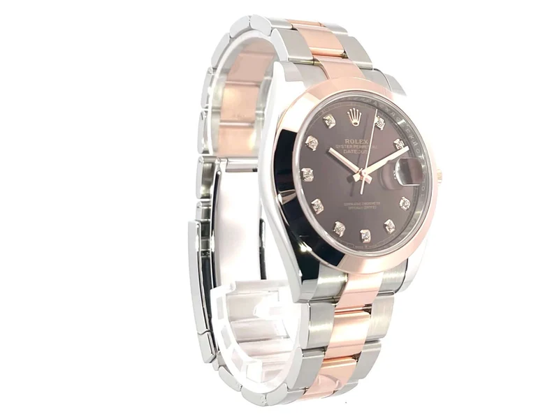 Rolex Datejust 41 126301 Edelstahl Everose-Gold Choco DIA