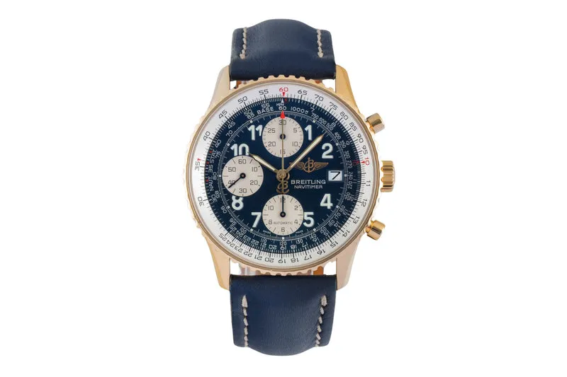 Breitling Navitimer chronograph 18 ct gold automatic men's watch K13020 [2505791]