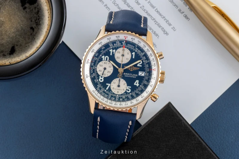 Breitling Navitimer chronograph 18 ct gold automatic men's watch K13020 [2505791]