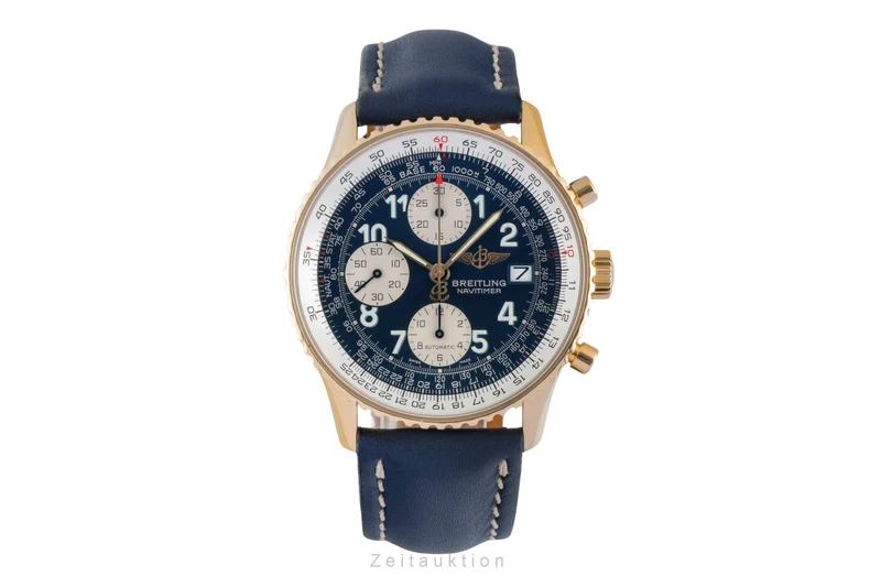Breitling Navitimer chronograph 18 ct gold automatic men's watch K13020 [2505791]