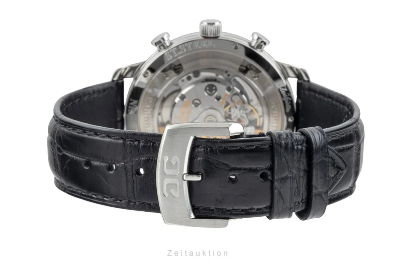 Glashütte Sixties chronograph steel automatic men's watch 1-39-34-03-22-04 LP: 8800EUR [2505655]