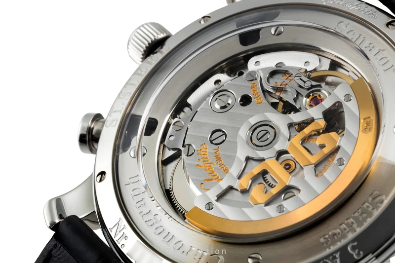 Glashütte Sixties chronograph steel automatic men's watch 1-39-34-03-22-04 LP: 8800EUR [2505655]