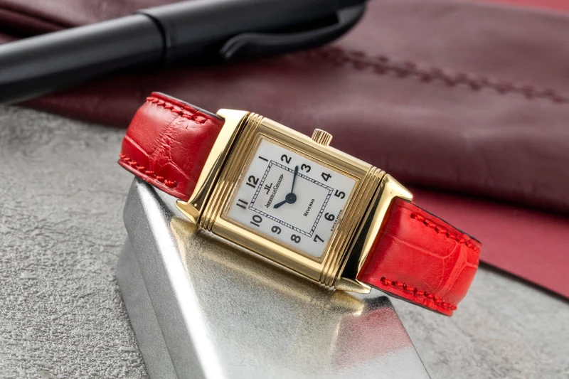 Jaeger LeCoultre Reverso 18 ct gold quartz women's watch 260.1.08 Q2611120 [2505242]