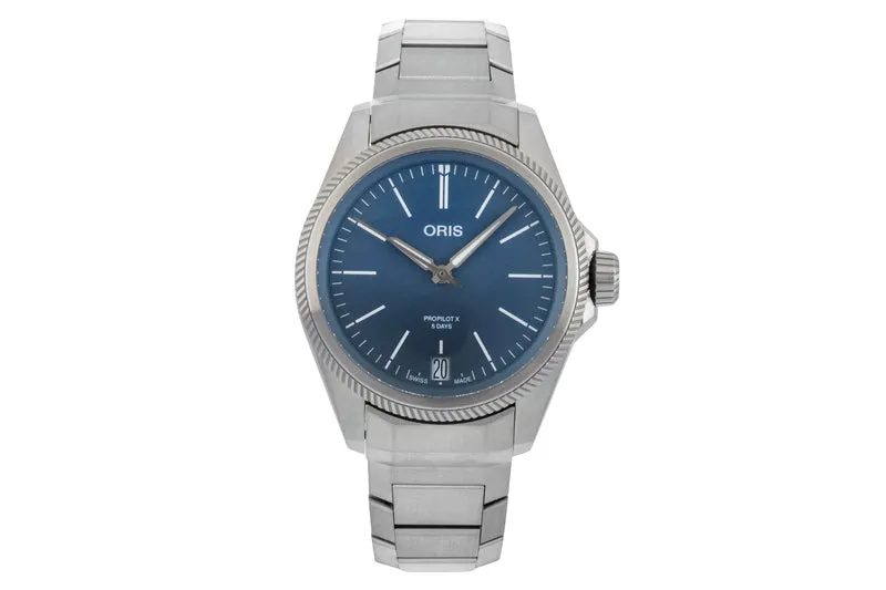 Oris titanium automatic men's watch 01 400 7778 7155 [2505975]