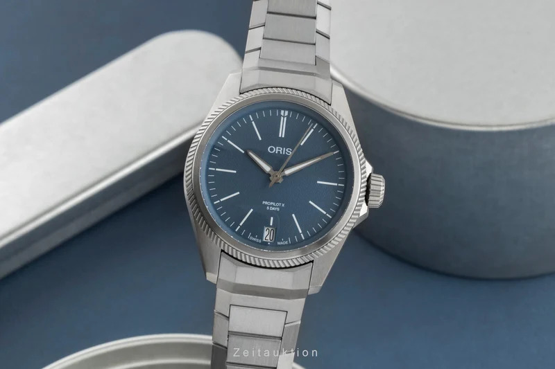 Oris titanium automatic men's watch 01 400 7778 7155 [2505975]