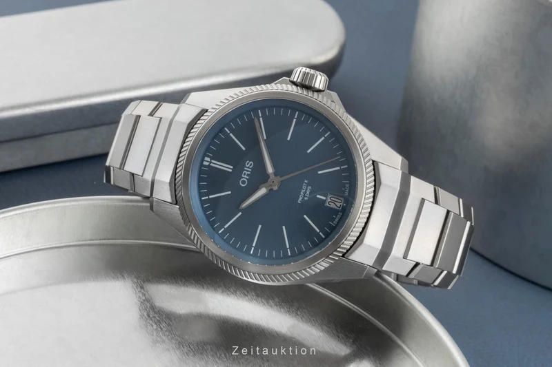 Oris titanium automatic men's watch 01 400 7778 7155 [2505975]