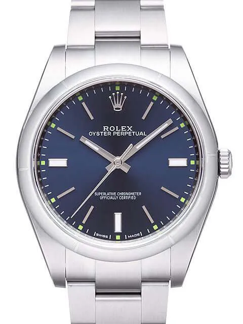 Rolex Oyster Perpetual 39 114300 Blau Okkasion aus 2015