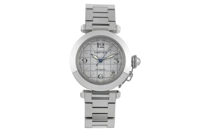 Cartier Pasha steel automatic men's watch W31023M7 [2505946]
