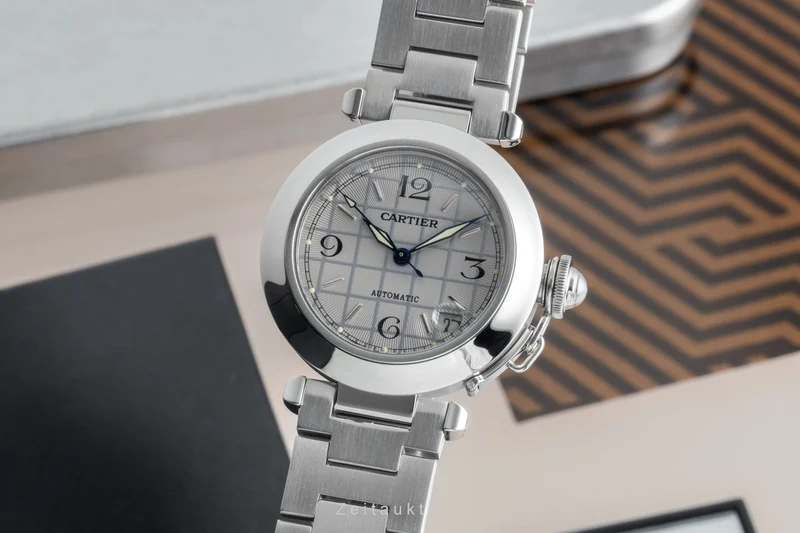Cartier Pasha steel automatic men's watch W31023M7 [2505946]