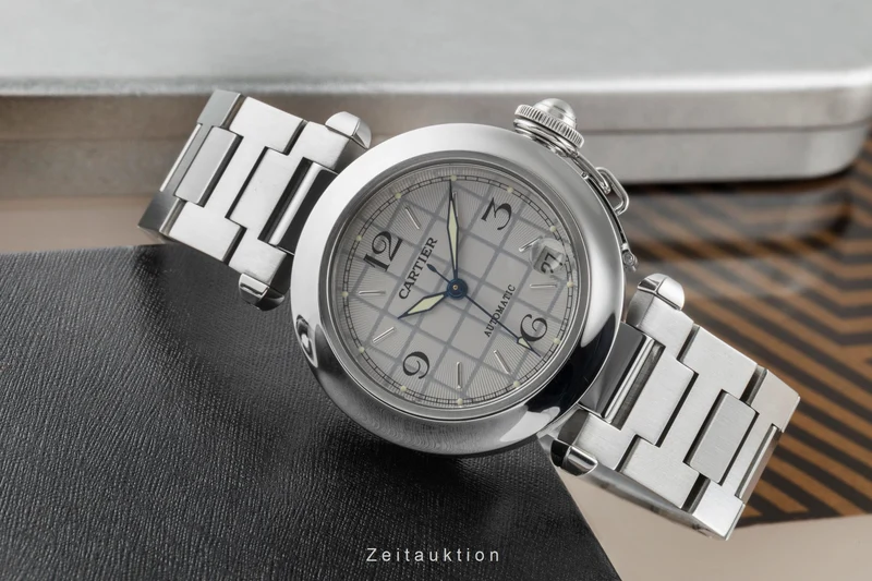 Cartier Pasha steel automatic men's watch W31023M7 [2505946]