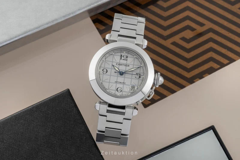 Cartier Pasha steel automatic men's watch W31023M7 [2505946]
