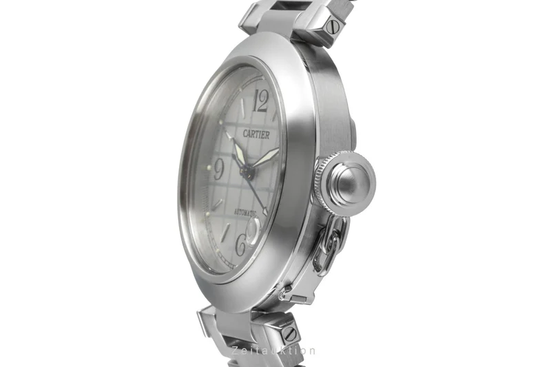 Cartier Pasha steel automatic men's watch W31023M7 [2505946]