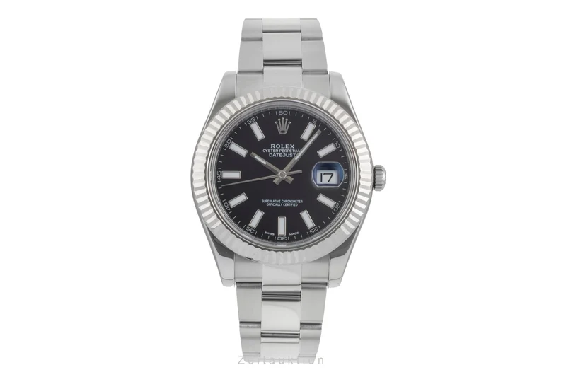 Rolex Datejust steel / white gold automatic men's watch 116334 [2505959]