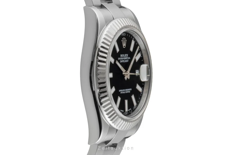Rolex Datejust steel / white gold automatic men's watch 116334 [2505959]