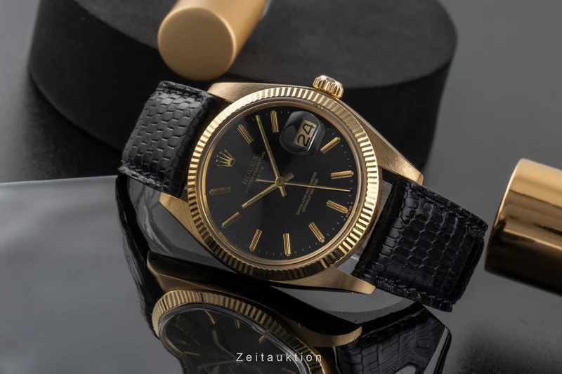 Rolex Date 18 ct gold automatic men's watch 1503 Vintage [2504096]