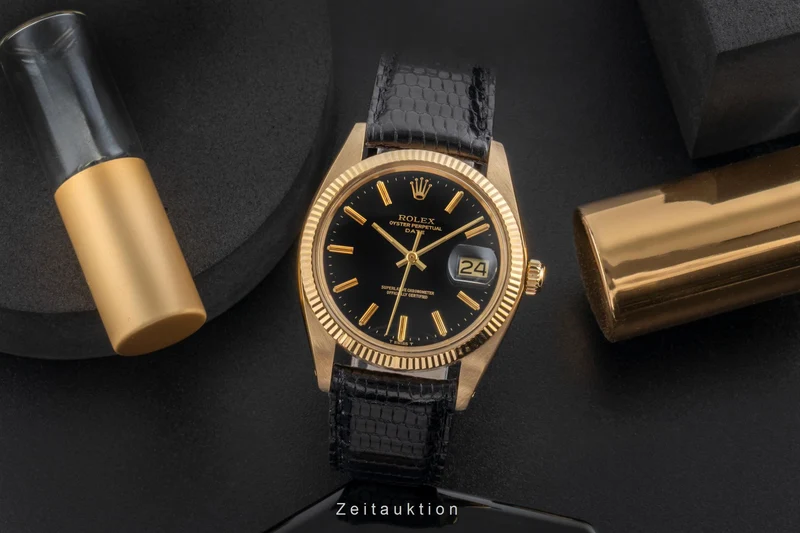 Rolex Date 18 ct gold automatic men's watch 1503 Vintage [2504096]