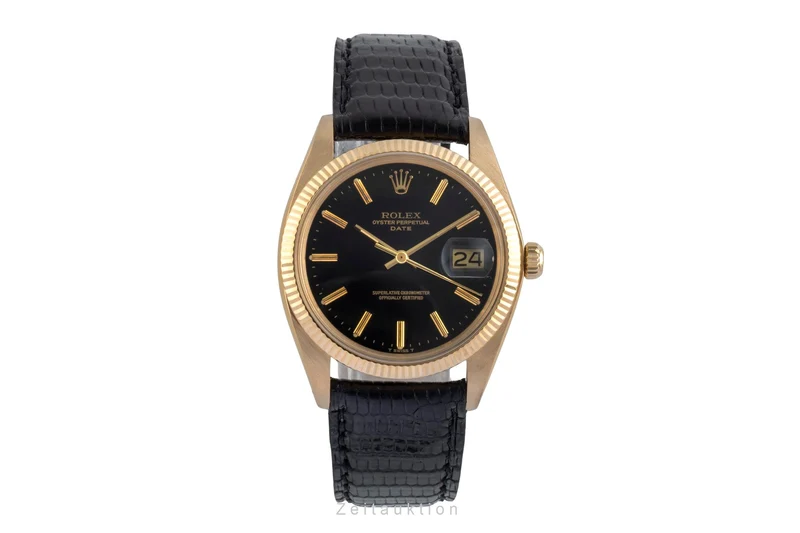 Rolex Date 18 ct gold automatic men's watch 1503 Vintage [2504096]