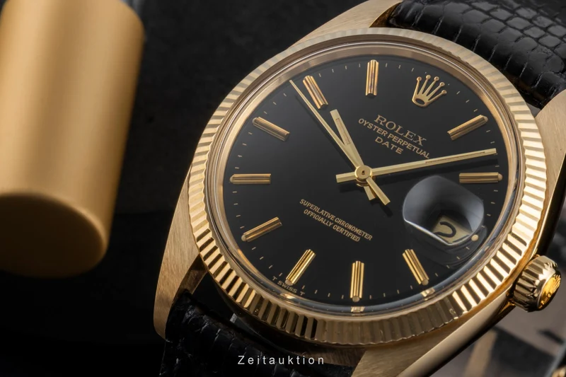 Rolex Date 18 ct gold automatic men's watch 1503 Vintage [2504096]