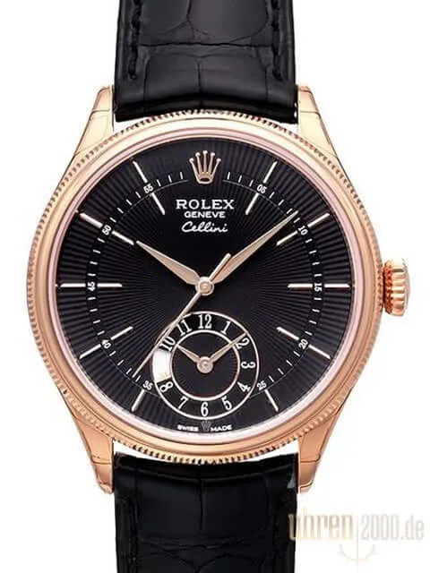 Rolex Cellini Dual Time 50525 Schwarz