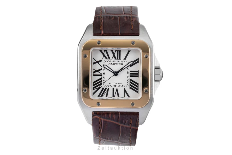 Cartier Santos 100 steel / gold automatic men's watch W20077X7 [2505262]