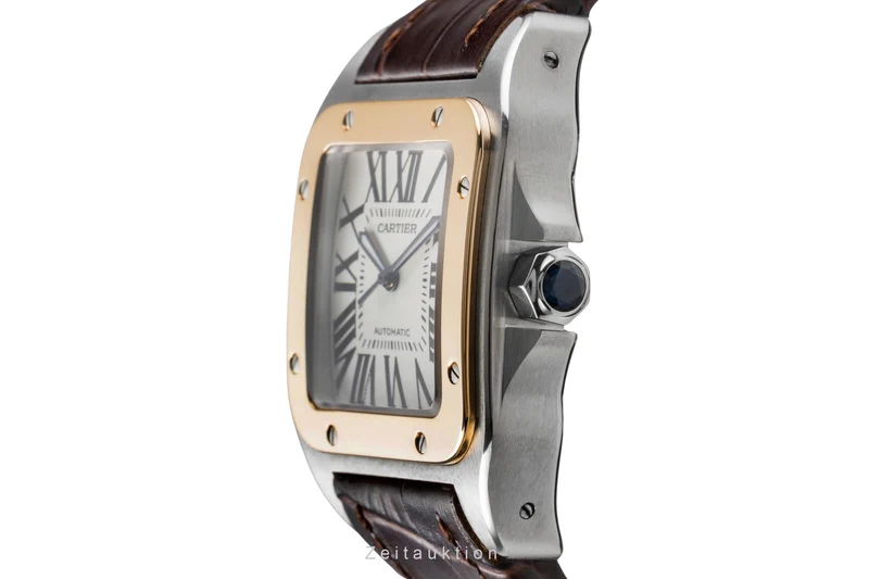 Cartier Santos 100 steel / gold automatic men's watch W20077X7 [2505262]