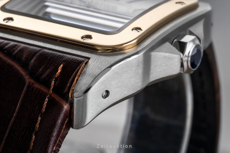 Cartier Santos 100 steel / gold automatic men's watch W20077X7 [2505262]