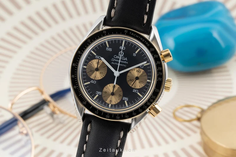 Omega Speedmaster chronograph steel / gold automatic men's watch 175.0032 [2505825]