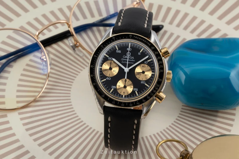 Omega Speedmaster chronograph steel / gold automatic men's watch 175.0032 [2505825]