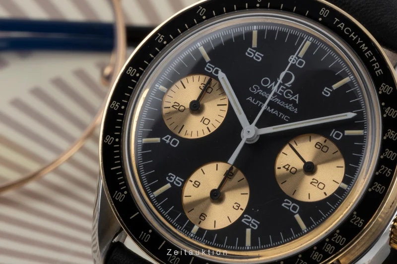 Omega Speedmaster chronograph steel / gold automatic men's watch 175.0032 [2505825]