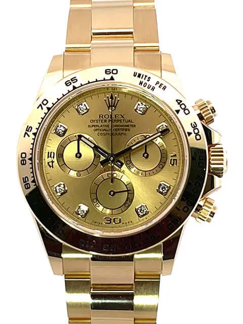 Rolex Cosmograph Daytona Gelbgold 116508 Champagner DIA