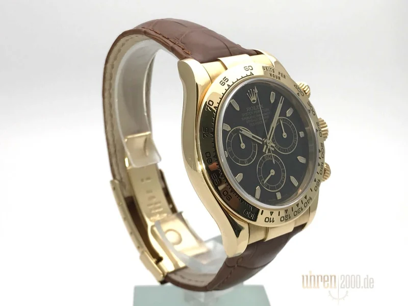 Rolex Cosmograph Daytona 116518 Gelbgold Leder aus 2006