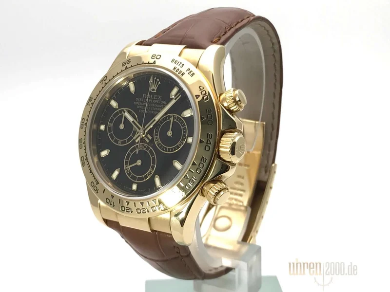 Rolex Cosmograph Daytona 116518 Gelbgold Leder aus 2006