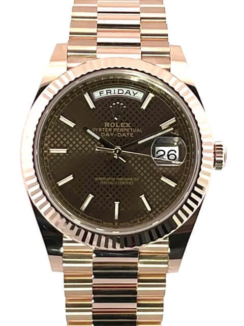 Rolex Day-Date 40 Everose-Gold 228235 Choco Index