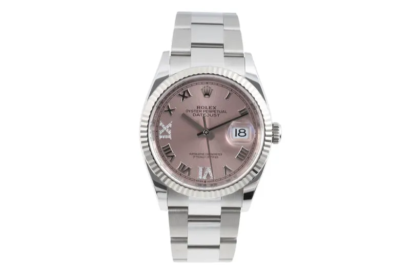 Rolex Datejust steel / white gold automatic women's watch 126234 [2505976]