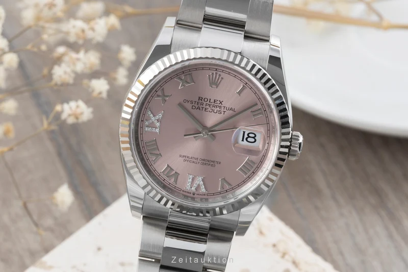 Rolex Datejust steel / white gold automatic women's watch 126234 [2505976]