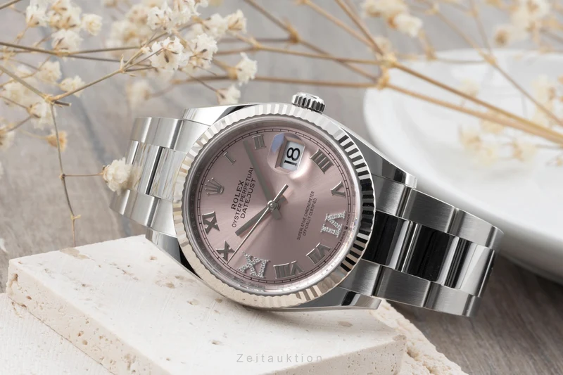 Rolex Datejust steel / white gold automatic women's watch 126234 [2505976]