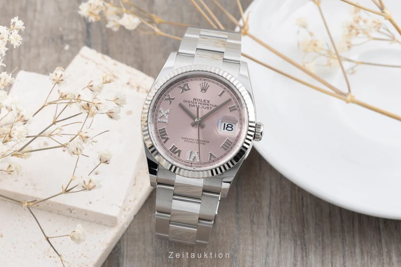 Rolex Datejust steel / white gold automatic women's watch 126234 [2505976]