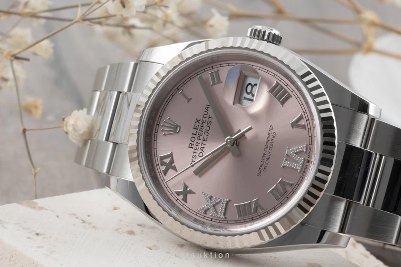 Rolex Datejust steel / white gold automatic women's watch 126234 [2505976]