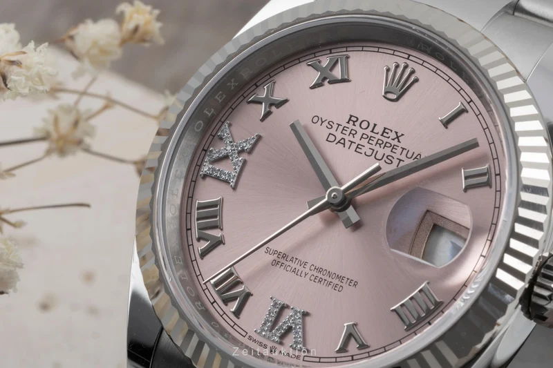 Rolex Datejust steel / white gold automatic women's watch 126234 [2505976]