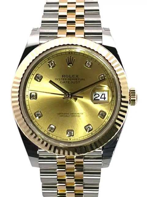 Rolex Datejust 41 126333 Champagner DIA Jubile-Band